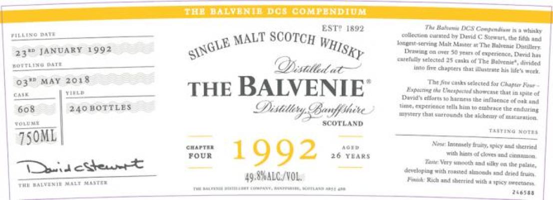 Balvenie 1992 49.8% 750ml