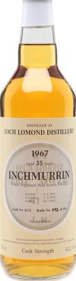Inchmurrin 1967 AdW #5672 Imported & Bottled by Adolf Weisenbach 52.2% 700ml