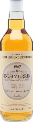 Inchmurrin 1967 AdW #5672 Imported & Bottled by Adolf Weisenbach 52.2% 700ml