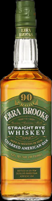 Ezra Brooks Straight Rye Whisky Green Label New American White Oak Barrels 45% 750ml