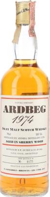 Ardbeg 1974 RWD Sherry Wood Samaroli Brescia 59% 750ml