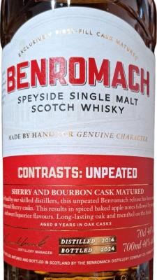 Benromach 2014 Contrasts: Unpeated 46% 700ml