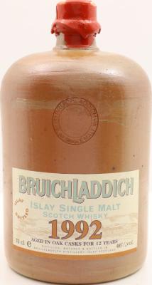 Bruichladdich 1992 Ceramic Jug 12yo Oak Casks 46% 700ml