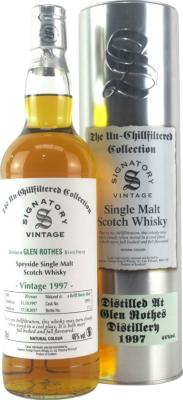 Glenrothes 1997 SV The Un-Chillfiltered Collection 20yo Refill Sherry Butt #15975 46% 700ml