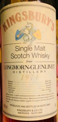 Longmorn 1974 Kb Oak-ex-sherry 3497 46% 700ml