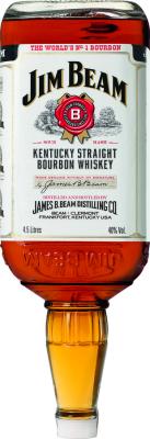 Jim Beam White Label with tipping rack 40% 4500ml
