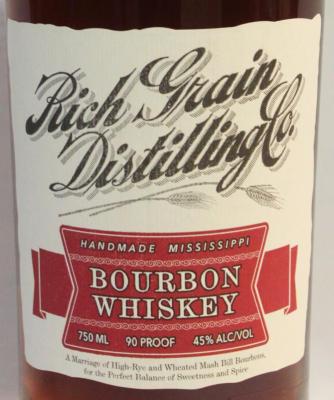 Rich Grain Distilling Co. Bourbon Whisky 45% 750ml