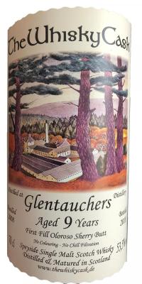 Glentauchers 2008 TWC 1st Fill Oloroso Sherry Butt 53.5% 700ml