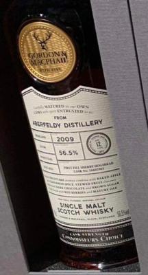 Aberfeldy 2009 GM Connoisseurs Choice Cask Strength 1st fill sherry hogshead 56.5% 700ml