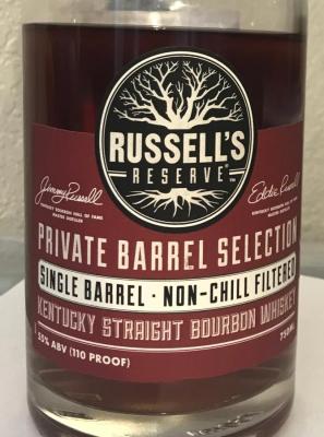 Russell's Reserve 2009 New Charred White Oak #1522 Atlanta 55% 750ml