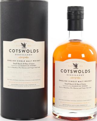 Cotswolds Distillery Small Batch 20 rue D'Anjou Small Batch Release 585+608+632+1160 LMDW 60.8% 700ml