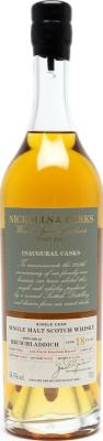 Bruichladdich 2005 UD Nickolls & Perks Inaugural Casks 1st Fill ex-bourbon 54.7% 700ml
