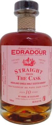 Edradour 2002 Straight From The Cask Chateauneuf-du-Pape Cask Finish 10yo 58.9% 500ml