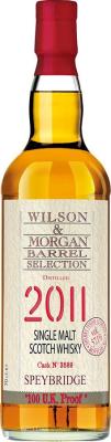 Speybridge 2011 WM Barrel Selection 1st Fill Oloroso Sherry Butt Finish Rossi & Rossi Treviso 57.1% 700ml