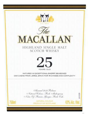 Macallan 25yo Sherry Oak 43% 700ml