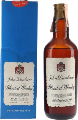 John Dunbar's Blended Whisky 43% 750ml