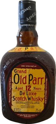 Grand Old Parr 12yo De Luxe Scotch Whisky CILE S.A. Madrid 43% 750ml