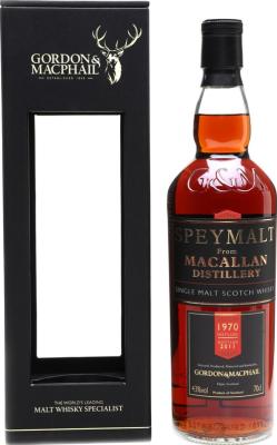 Macallan 1970 GM Speymalt First Fill Sherry Butts 43% 700ml