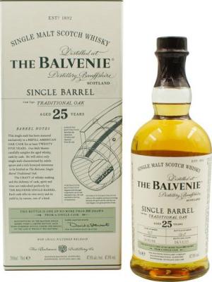 Balvenie 25yo Single Barrel Traditional Oak 3161 47.8% 700ml