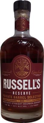 Russell's Reserve 2014 Private Barrel Selection Bottle Barn Barrel Select 55% 750ml