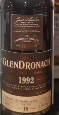 Glendronach 1992 Single Cask Oloroso Sherry Butt #1124 South Africa Exclusive 58.2% 750ml