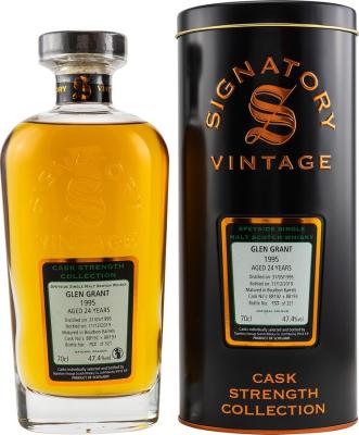 Glen Grant 1995 SV Cask Strength Collection Bourbon Barrels 88192 + 88193 47.4% 700ml