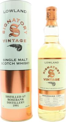 Rosebank 1991 SV Vintage Collection Bourbon Barrel 4751 + 52 43% 700ml