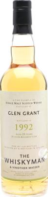 Glen Grant 1992 TWhm Ex-bourbon Cask The Whiskyman & Vinothek Massen 48.4% 700ml