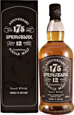 Springbank 175th Anniversary 46% 700ml