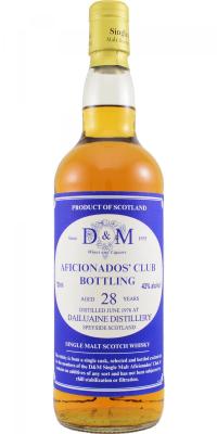 Dailuaine 1976 D&M Aficionados Club 43% 750ml