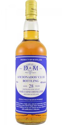 Dailuaine 1976 D&M Aficionados Club 43% 750ml