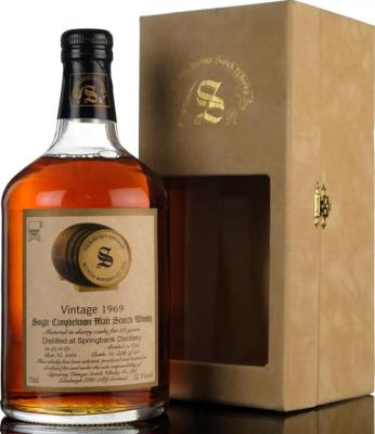 Springbank 1969 SV Vintage Collection Dumpy Sherry #2382 52.3% 700ml