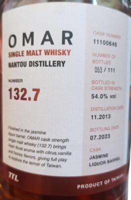 Nantou Omar 2013 132.7 54% 700ml