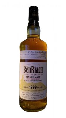 BenRiach 1999 Single Cask Bottling Bourbon Barrel #40043 55.6% 700ml