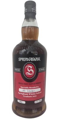 Springbank Whisky School 2022 Jiri Sinogl 52.2% 700ml