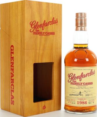 Glenfarclas 1986 The Family Casks Release S18 Refill Butt #4775 47.7% 700ml