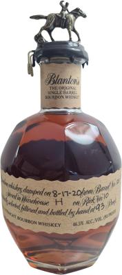 Blanton's The Original Single Barrel Bourbon Whisky Charred American White Oak Barrel 46.5% 700ml