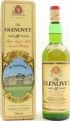 Glenlivet 12yo Classic Golf Courses of Scotland St Andrews 40% 750ml