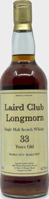 Longmorn 1974 UD Sherry Cask Laird Club Private Bottling 43.7% 700ml