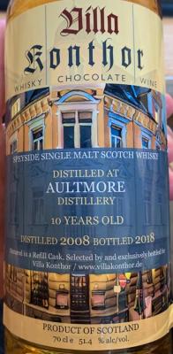 Aultmore 2008 VK Refill Cask 51.4% 700ml