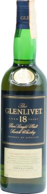 Glenlivet 18yo two-part label unhurried since 1824 43% 700ml