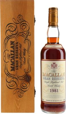 Macallan 1981 Gran Reserva Sherry Wood 40% 700ml