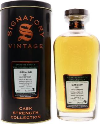 Glen Albyn 1981 SV Cask Strength Collection #50 57.5% 700ml