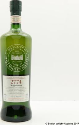 Springbank 1996 SMWS 27.74 Refill Ex-Bourbon Hogshead 57% 750ml