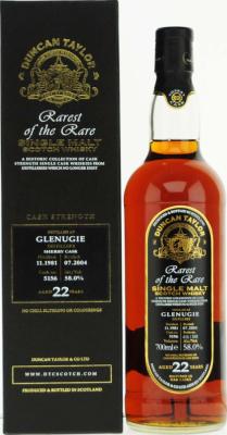 Glenugie 1981 DT Rarest of the Rare Sherry Cask #5156 58% 700ml