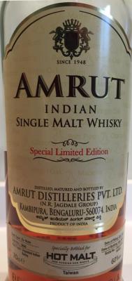 Amrut 2012 Ex-Rum #3866 Hot Malt 60% 700ml