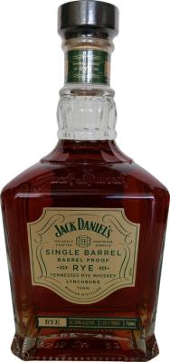 Jack Daniel's Single Barrel Barrel Proof Rye 1st Fil American Oak 64.5% 750ml