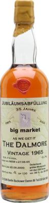 Dalmore 1965 BM Jubilaumsabfullung #6658 Germany 53.1% 700ml