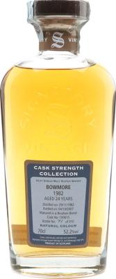 Bowmore 1982 SV Cask Strength Collection 24yo Bourbon Barrel #100615 52.2% 700ml