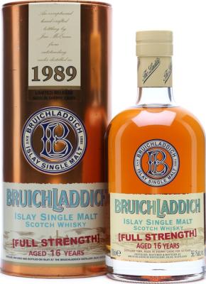 Bruichladdich 1989 Full Strength Sherry Butt Oddbins 56.1% 700ml